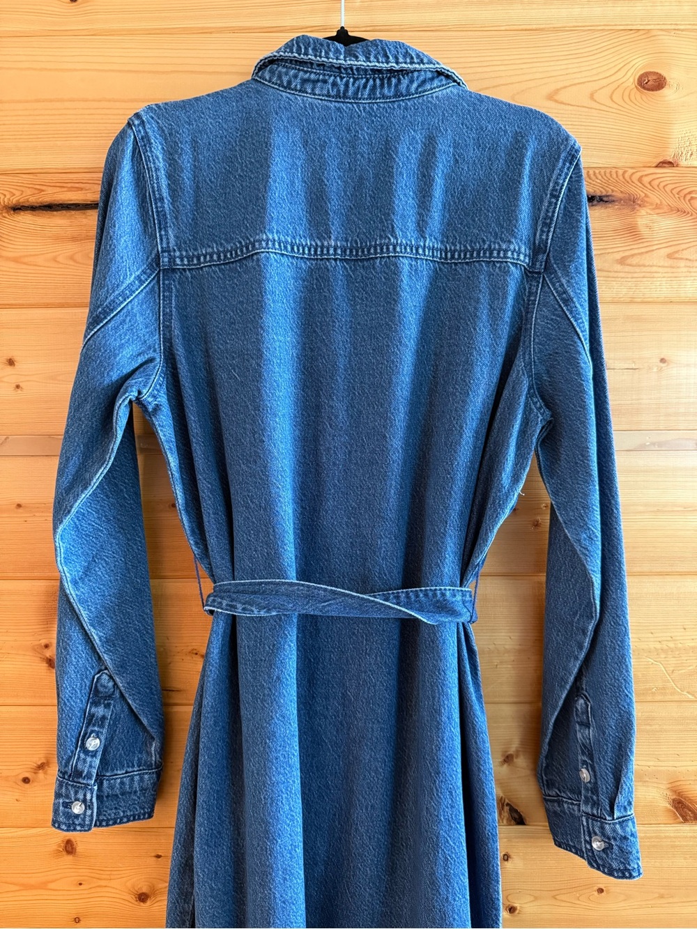 Reitmans Dark Blue Denim Midi Shirt Dress - Picture 4 of 5